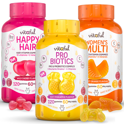 Akciový balíček Happy Hair + Probiotics + Women's Multi